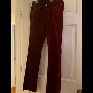 Burgundy Corduroy Pants 00R